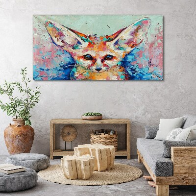 Obraz Canvas Kolorowy portret lisa fenneka