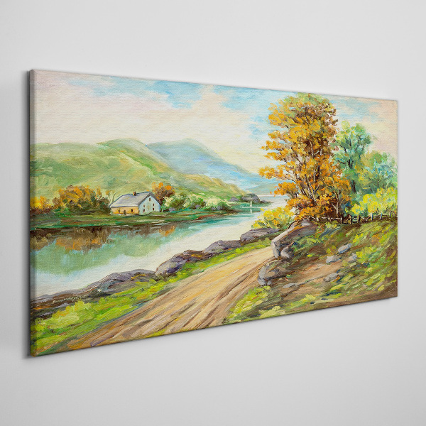 Obraz Canvas Spokojny pejzaż nad rzeką
