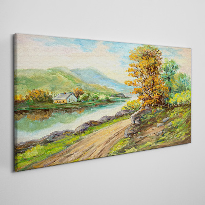 Obraz Canvas Spokojny pejzaż nad rzeką