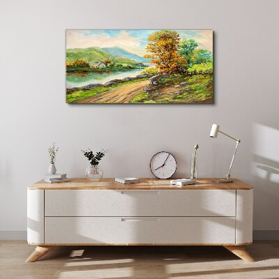 Obraz Canvas Spokojny pejzaż nad rzeką