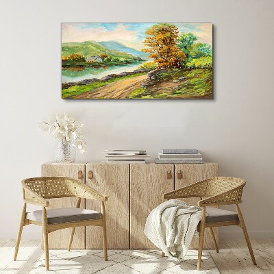 Obraz Canvas Spokojny pejzaż nad rzeką