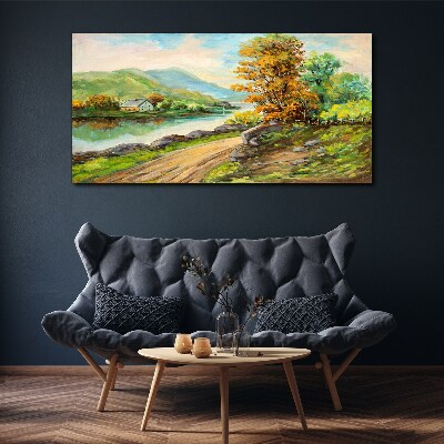 Obraz Canvas Spokojny pejzaż nad rzeką