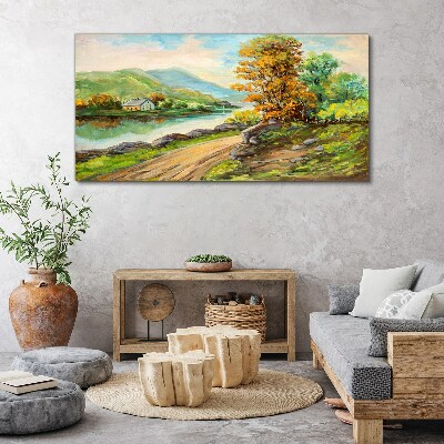 Obraz Canvas Spokojny pejzaż nad rzeką