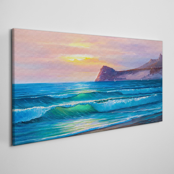 Obraz Canvas Spokojny poranek nad oceanem