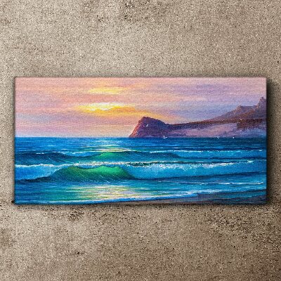 Obraz Canvas Spokojny poranek nad oceanem