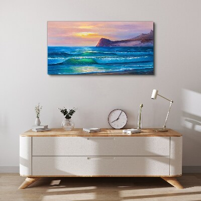 Obraz Canvas Spokojny poranek nad oceanem