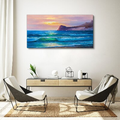 Obraz Canvas Spokojny poranek nad oceanem