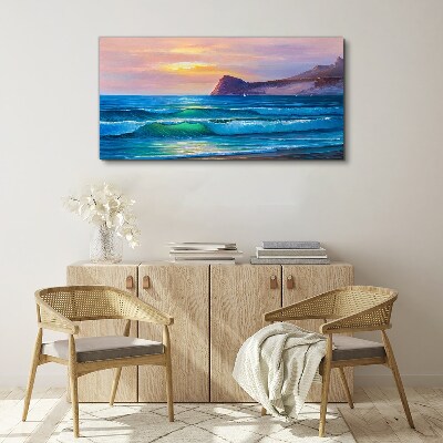 Obraz Canvas Spokojny poranek nad oceanem
