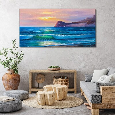 Obraz Canvas Spokojny poranek nad oceanem