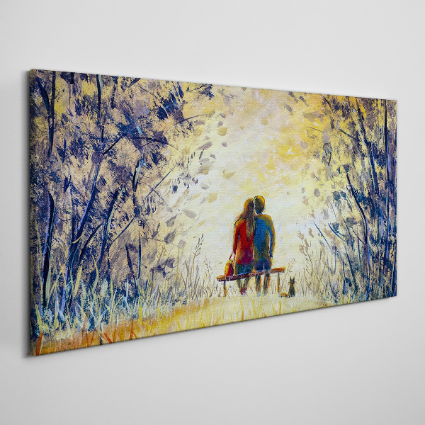 Obraz Canvas Miłość wśród wiatru