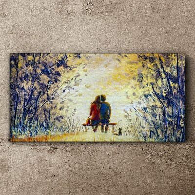 Obraz Canvas Miłość wśród wiatru