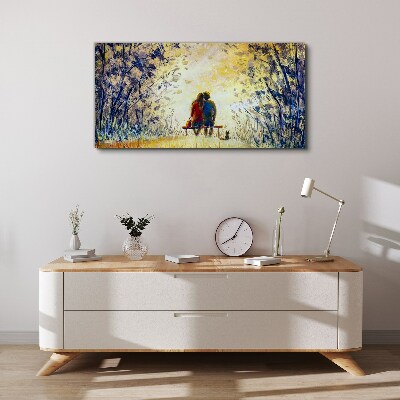Obraz Canvas Miłość wśród wiatru