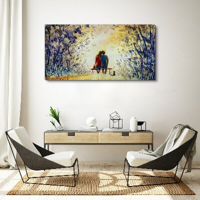 Obraz Canvas Miłość wśród wiatru