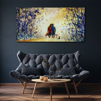 Obraz Canvas Miłość wśród wiatru