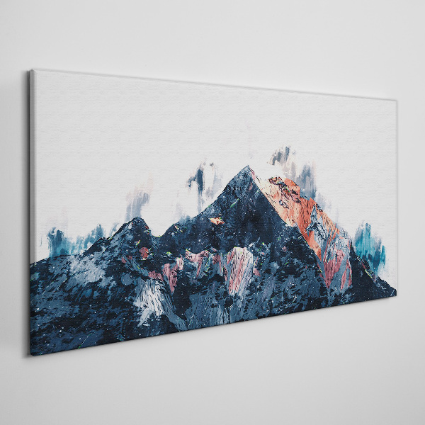 Obraz Canvas Górska panorama w abstrakcyjnej formie