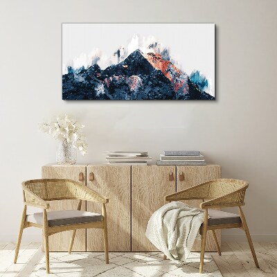 Obraz Canvas Górska panorama w abstrakcyjnej formie