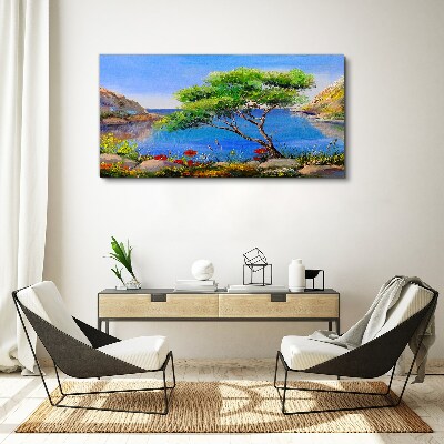 Obraz Canvas Spokojny pejzaż nad wodą
