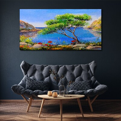 Obraz Canvas Spokojny pejzaż nad wodą