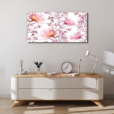 Obraz Canvas Kwiatowy taniec w pastelowych odcieniach