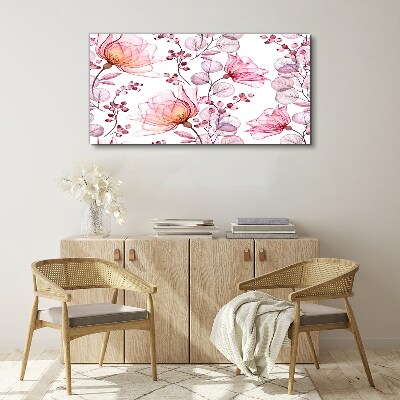 Obraz Canvas Kwiatowy taniec w pastelowych odcieniach