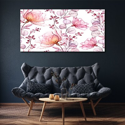 Obraz Canvas Kwiatowy taniec w pastelowych odcieniach