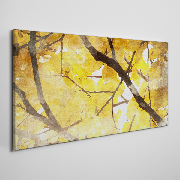Obraz Canvas Złote liście w słońcu
