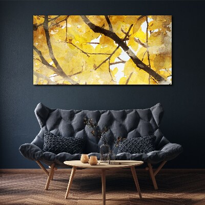 Obraz Canvas Złote liście w słońcu