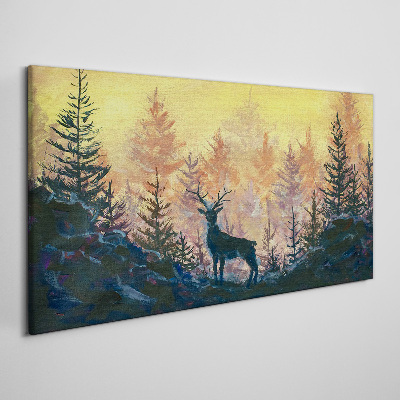 Obraz Canvas Złoty poranek w lesie
