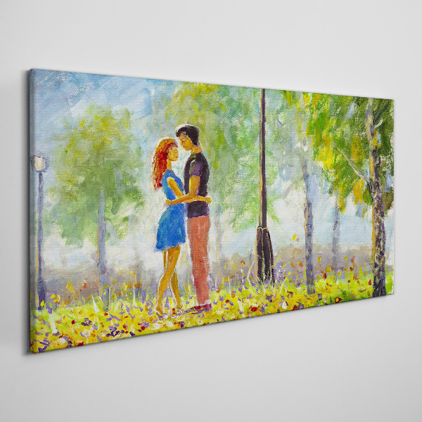 Obraz Canvas Miłość wśród zieleni