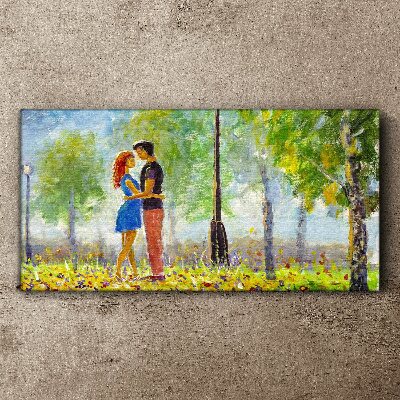 Obraz Canvas Miłość wśród zieleni