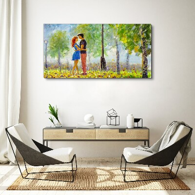 Obraz Canvas Miłość wśród zieleni