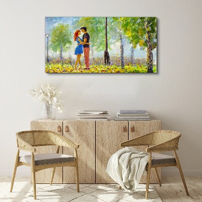 Obraz Canvas Miłość wśród zieleni