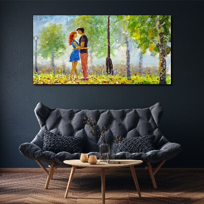 Obraz Canvas Miłość wśród zieleni