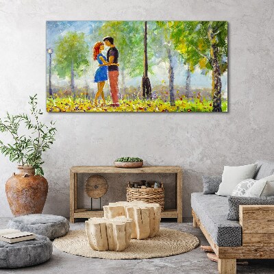 Obraz Canvas Miłość wśród zieleni