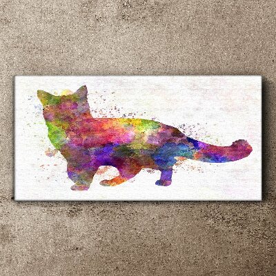 Obraz na Płótnie Abstrakcja Zwierzę Kot