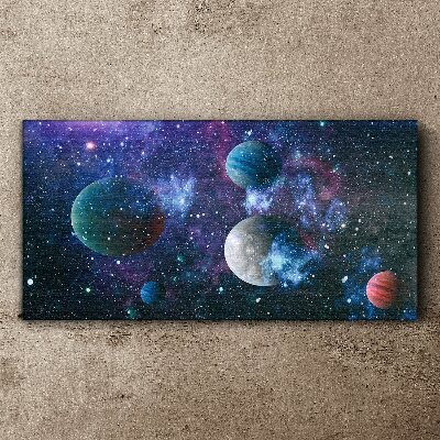 Obraz na Płótnie Kosmiczny krajobraz planetarny