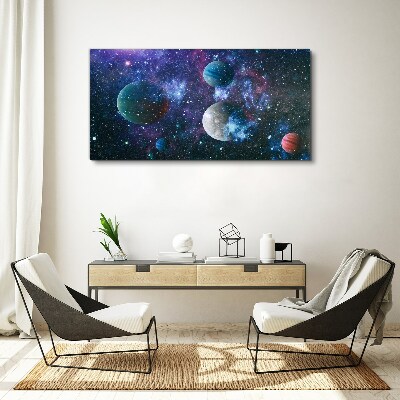 Obraz na Płótnie Kosmiczny krajobraz planetarny