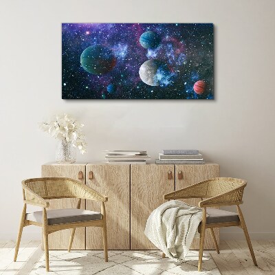 Obraz na Płótnie Kosmiczny krajobraz planetarny