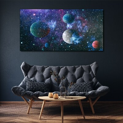 Obraz na Płótnie Kosmiczny krajobraz planetarny