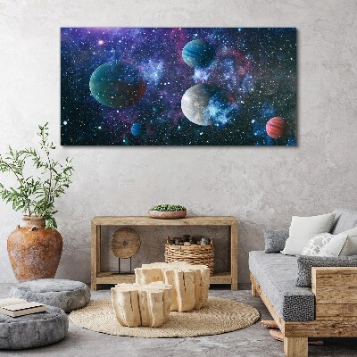 Obraz na Płótnie Kosmiczny krajobraz planetarny