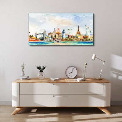 Obraz Canvas Ikony Świata w Kolorach