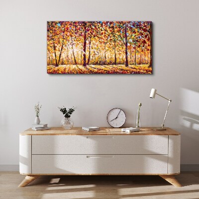 Obraz Canvas las jesień przyroda