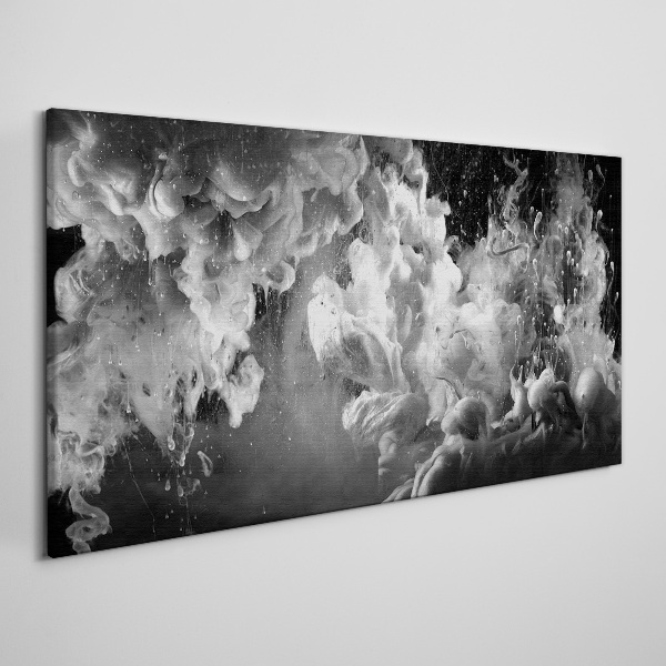 Obraz Canvas Dynamiczne chmury w czerni i bieli