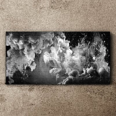 Obraz Canvas Dynamiczne chmury w czerni i bieli