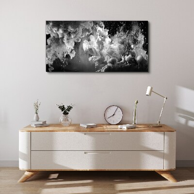Obraz Canvas Dynamiczne chmury w czerni i bieli