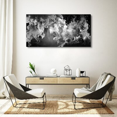 Obraz Canvas Dynamiczne chmury w czerni i bieli