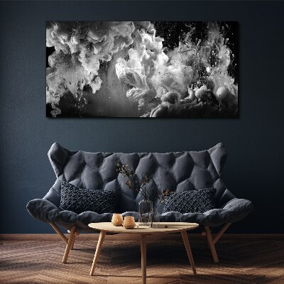 Obraz Canvas Dynamiczne chmury w czerni i bieli