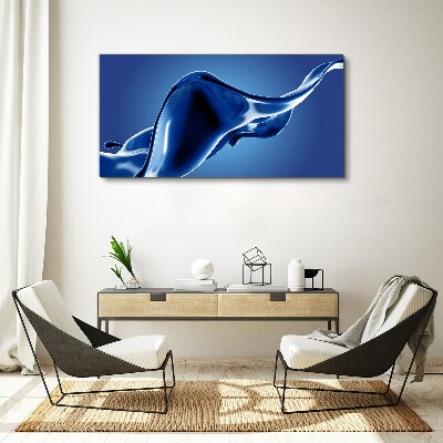 Obraz Canvas Fala niebieskiego światła
