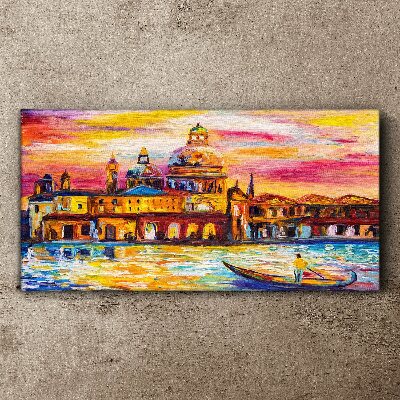 Obraz Canvas Wenecja w kolorach zachodu słońca