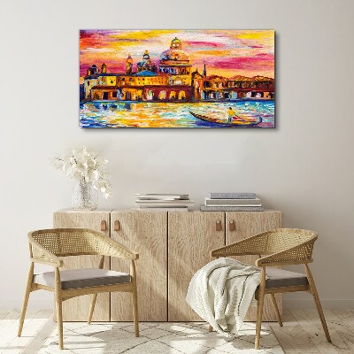 Obraz Canvas Wenecja w kolorach zachodu słońca